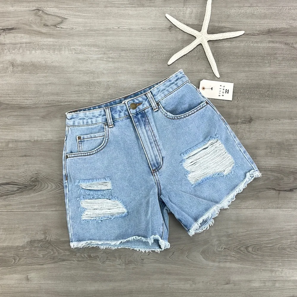 🔆BILLABONG🔆 HOW BOUT THAT JEAN SHORTS - Picture 3 of 12